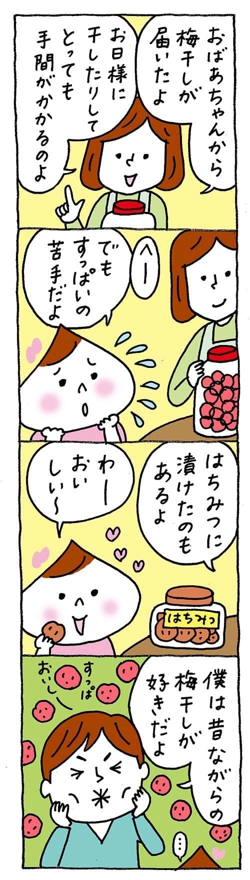 【保育園・保育士】ほいちゃんともちゃんニコニコ日記　第326話『すっぱくない梅干し』